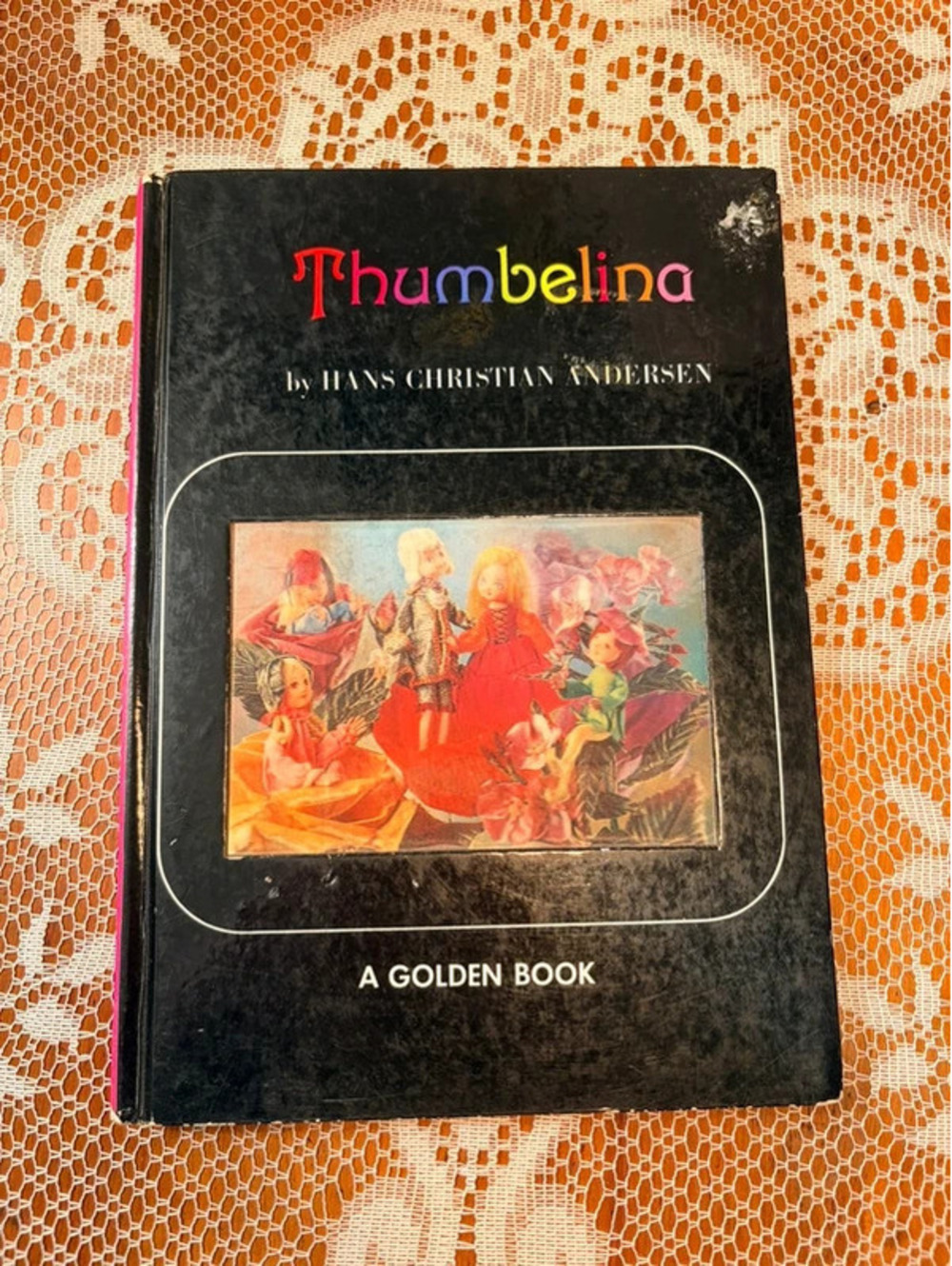 Vintage 1968 Thumbelina Hans Christian Andersen Golden Book Hardcover